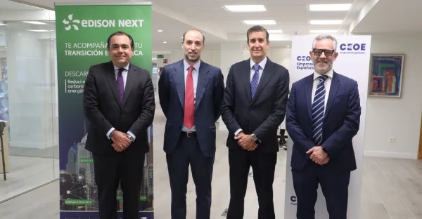Edison Next, nuevo miembro de CEOE para impulsar la descarbonización de empresas y entidades públicas en España 