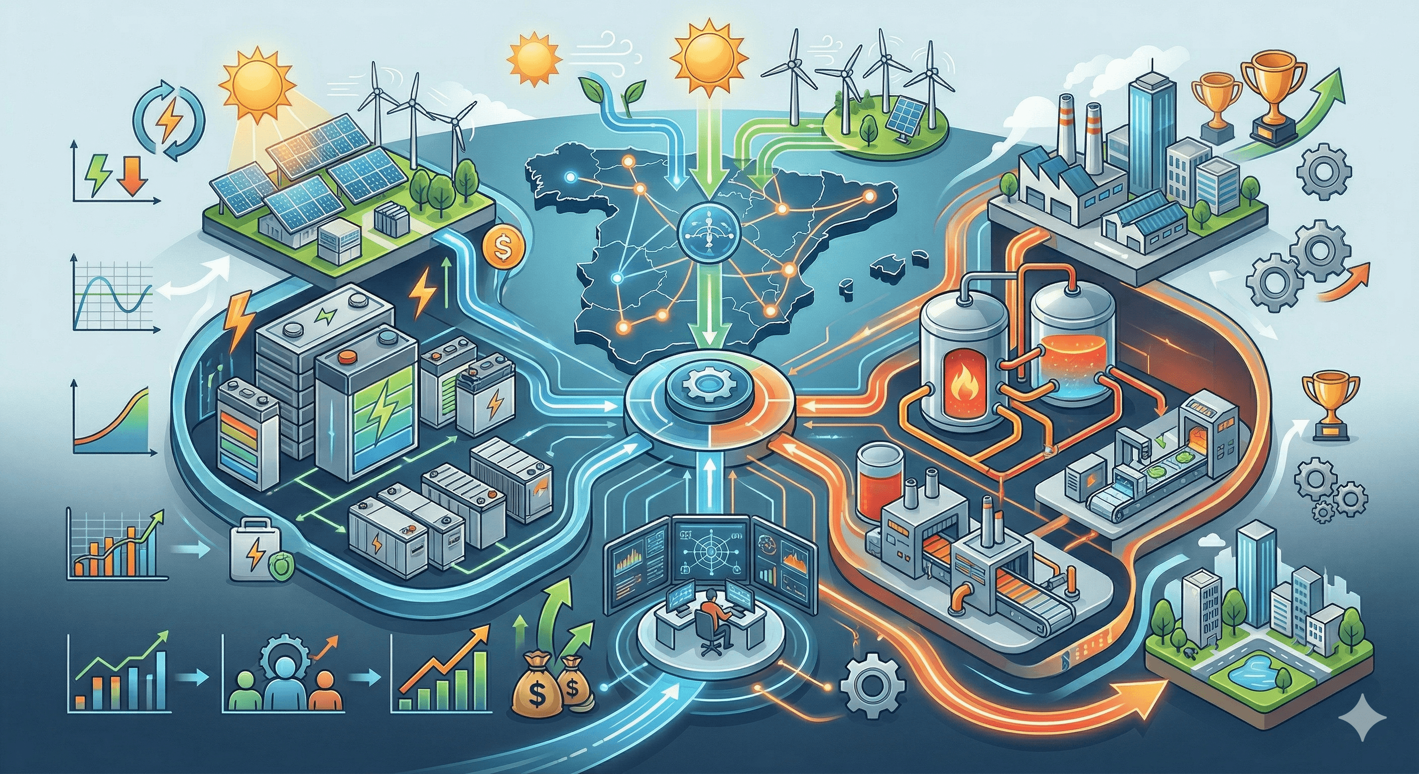 Electrochemical and thermal storage, the future of energy management